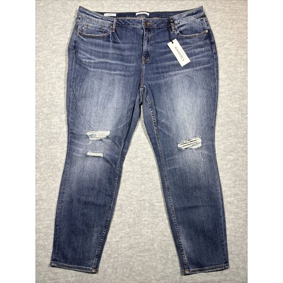 Vigoss Jagger Skinny Women’s Jeans Distressed Size 24 - Picture 1 of 5